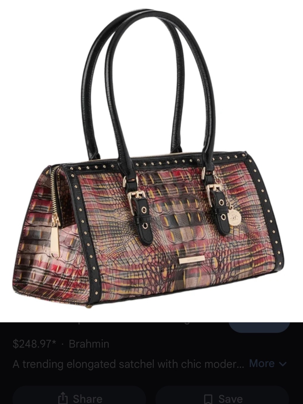 Rare Find! Brahmin Sophia Satchel – Multi Merryweather